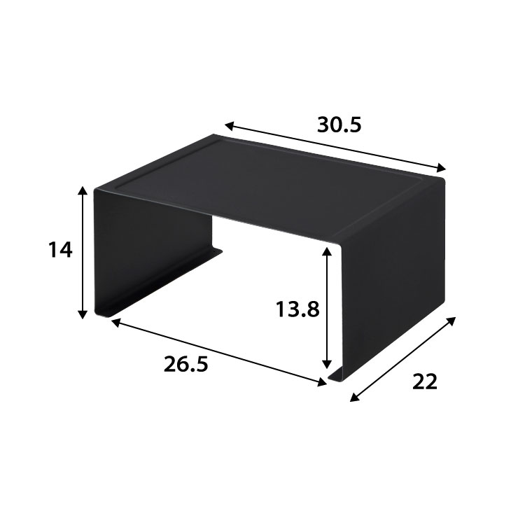 キッチンスチールコの字ラック　タワー　Ｌ 山崎実業 tower スパイス ラック ホワイト/ブラック 3791 3792 タワーシリーズ