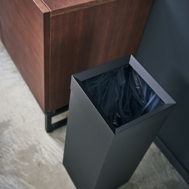 トラッシュカン 角型ロング タワー 山崎実業 tower ホワイト ブラック 4488 4489