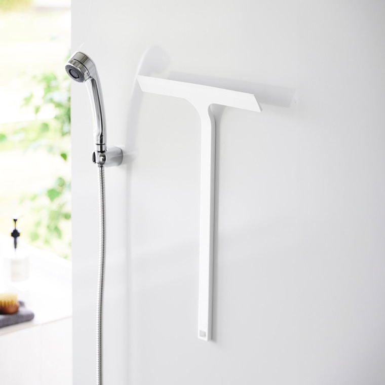 山崎実業 tower マグネット水切りワイパー タワー ロング お風呂 2005 2006 ホワイト ブラック