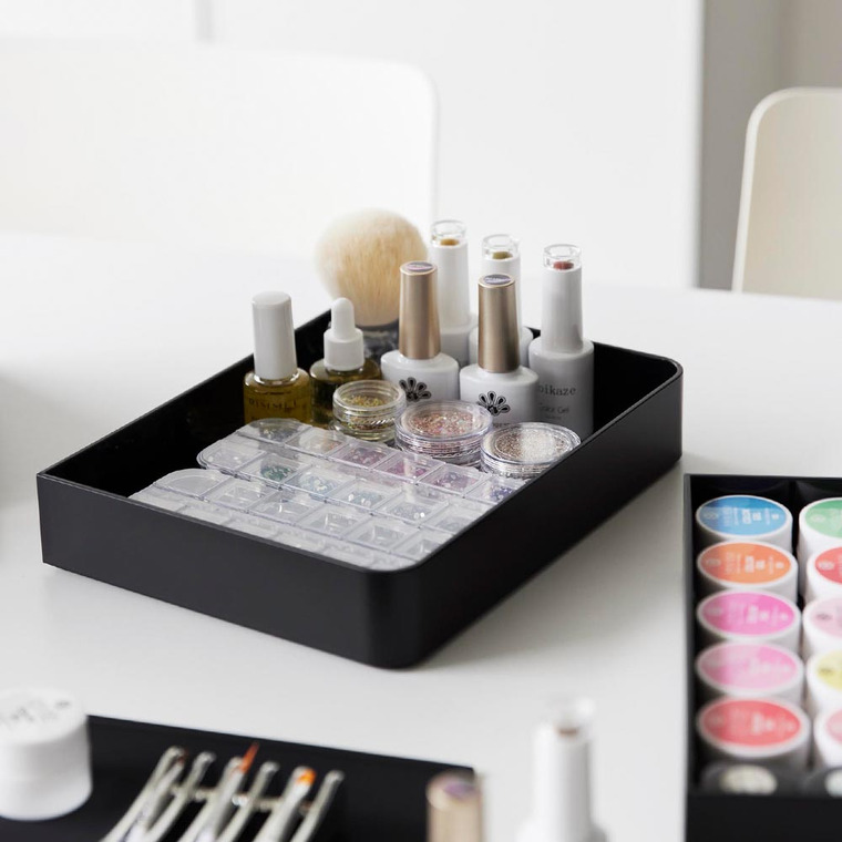 山崎実業 tower ネイルライト&ジェルネイル用品収納ケース タワー 山崎実業 tower 2036 2037 ホワイト ブラック