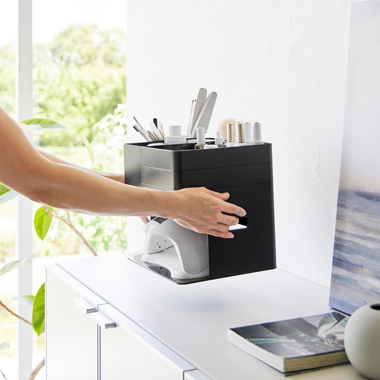 山崎実業 tower ネイルライト&ジェルネイル用品収納ケース タワー 山崎実業 tower 2036 2037 ホワイト ブラック