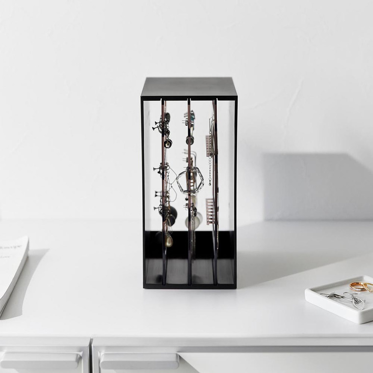 山崎実業 tower スライド式ピアス&アクセサリーホルダー タワー 3連 収納 2038 2039 ホワイト ブラック