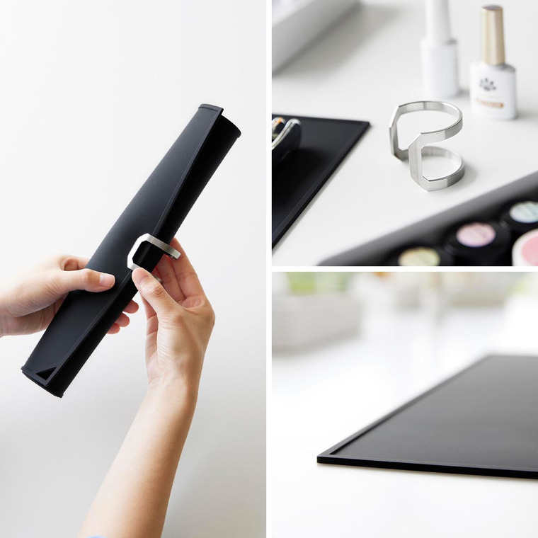 山崎実業 tower くるくるネイルマット タワー 2062 2063 ホワイト ブラック