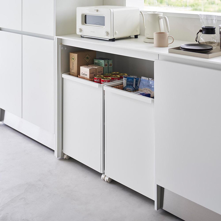 tower 目隠しワゴン タワー 山崎実業 収納 送料無料 4810 4811 ホワイト ブラック