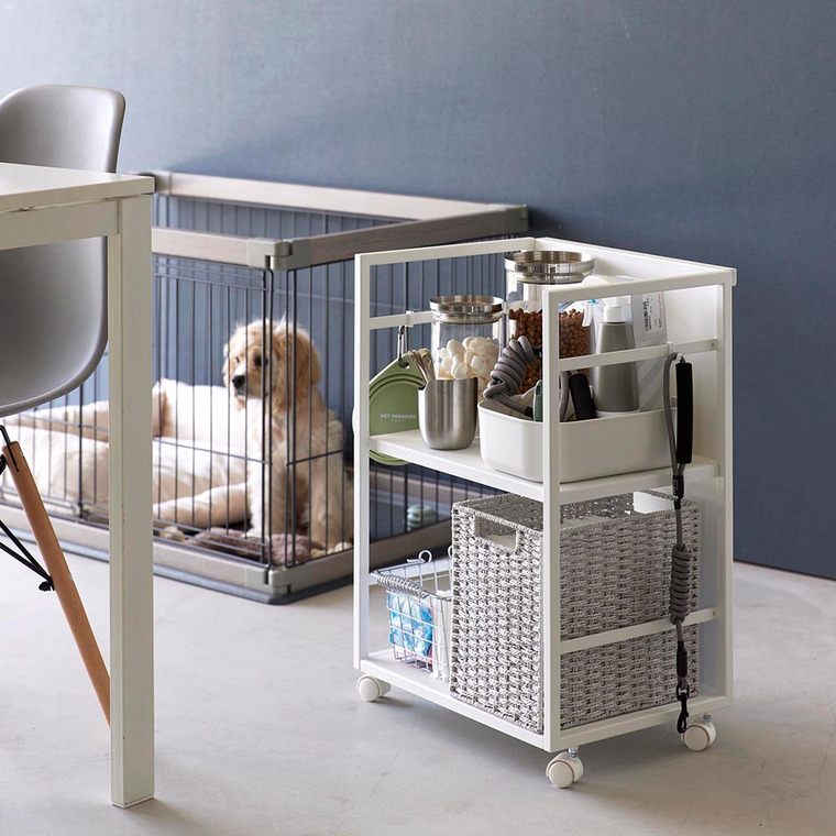 tower 目隠しワゴン タワー 山崎実業 収納 送料無料 4810 4811 ホワイト ブラック