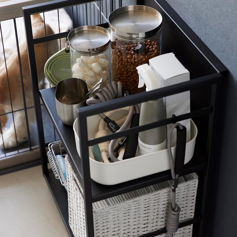 tower 目隠しワゴン タワー 山崎実業 収納 送料無料 4810 4811 ホワイト ブラック