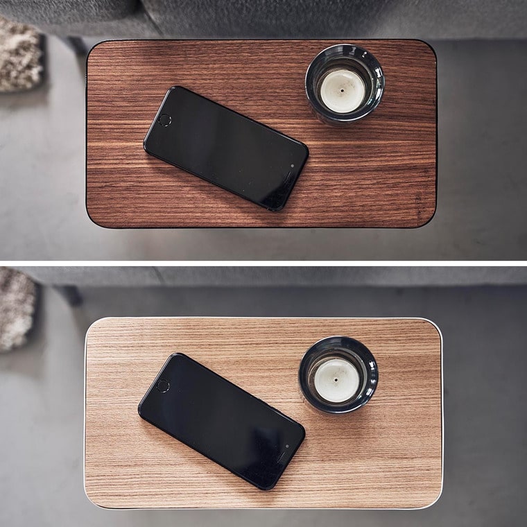 (土・日発送可) 天板付きトラッシュカン リン 角型 山崎実業 公式 RIN ゴミ箱 1981 1982 ブラウン ナチュラル / 送料無料