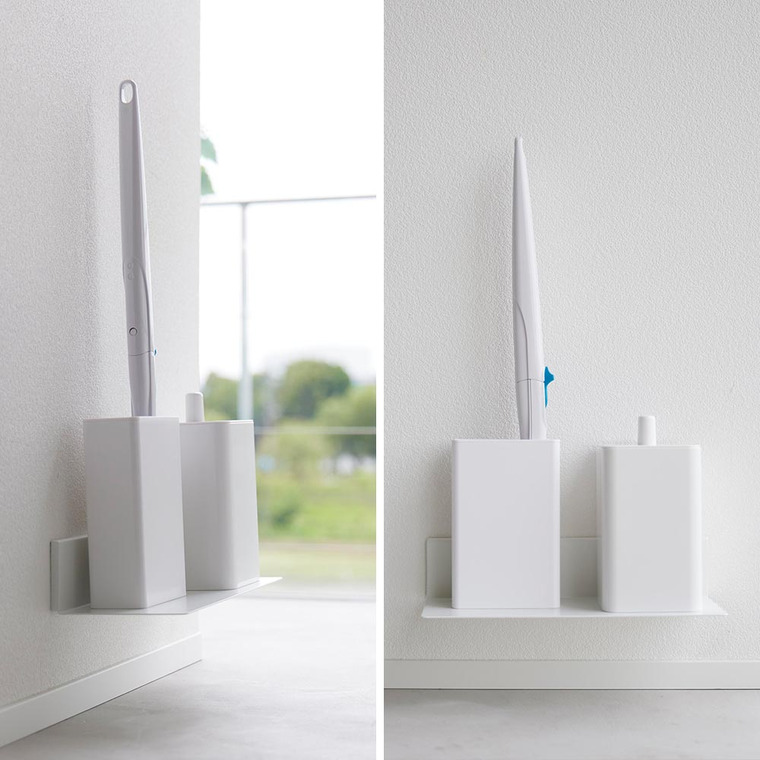 tower 石こうボード壁対応浮かせるトイレ棚 タワー 山崎実業 2103 2104 ホワイト ブラック