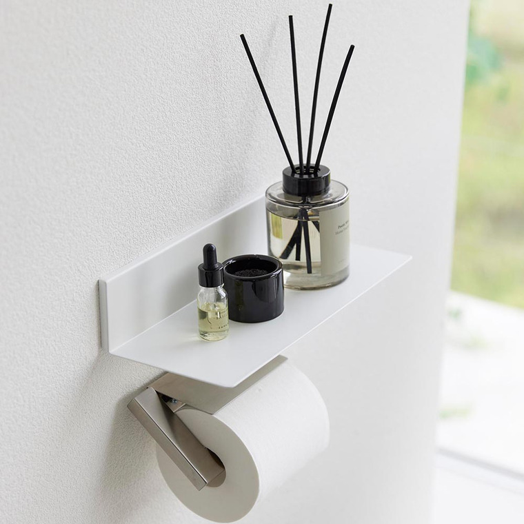 tower 石こうボード壁対応浮かせるトイレ棚 タワー 山崎実業 2103 2104 ホワイト ブラック