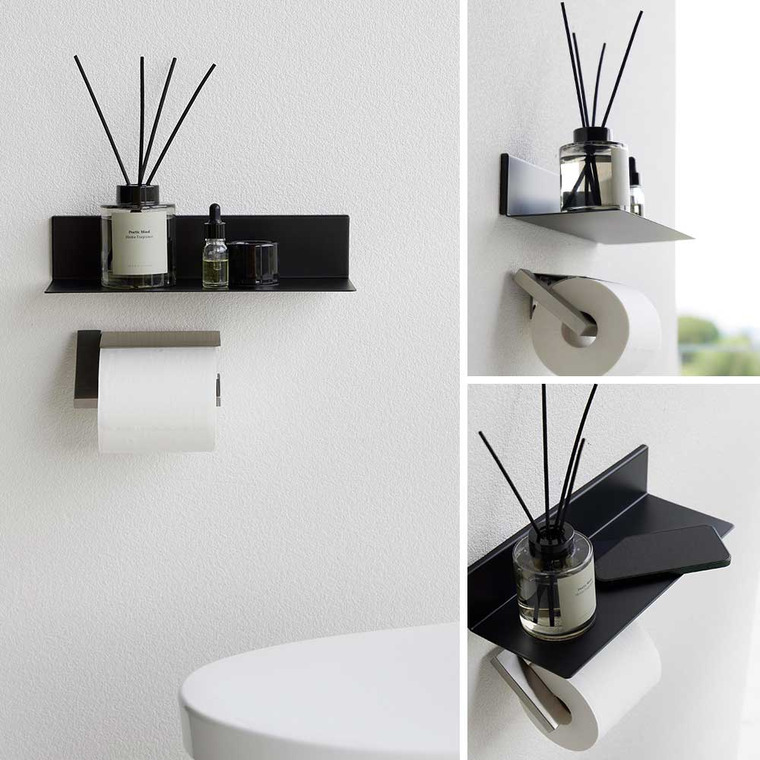 tower 石こうボード壁対応浮かせるトイレ棚 タワー 山崎実業 2103 2104 ホワイト ブラック