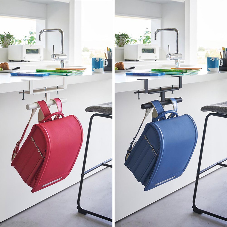 山崎実業 tower デスク横ランドセル&リュックハンガー タワー 収納 送料無料 2030 2031 ホワイト ブラック