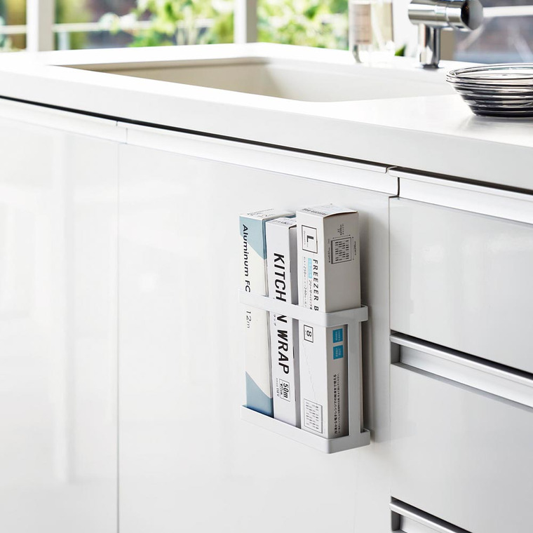 山崎実業 tower フィルムフックラップホルダー タワー キッチン 2163 2164 ホワイト ブラック