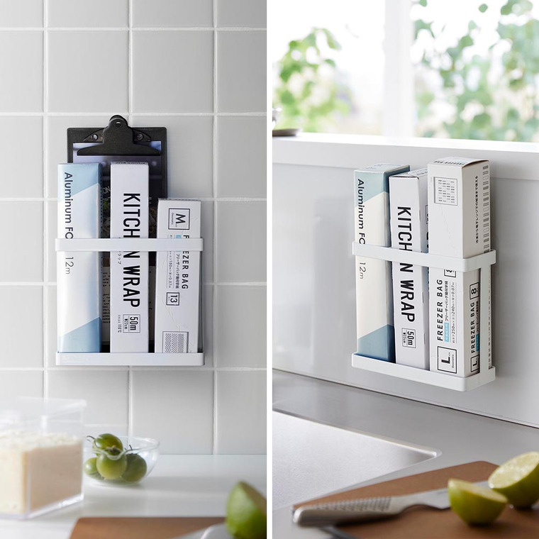 山崎実業 tower フィルムフックラップホルダー タワー キッチン 2163 2164 ホワイト ブラック