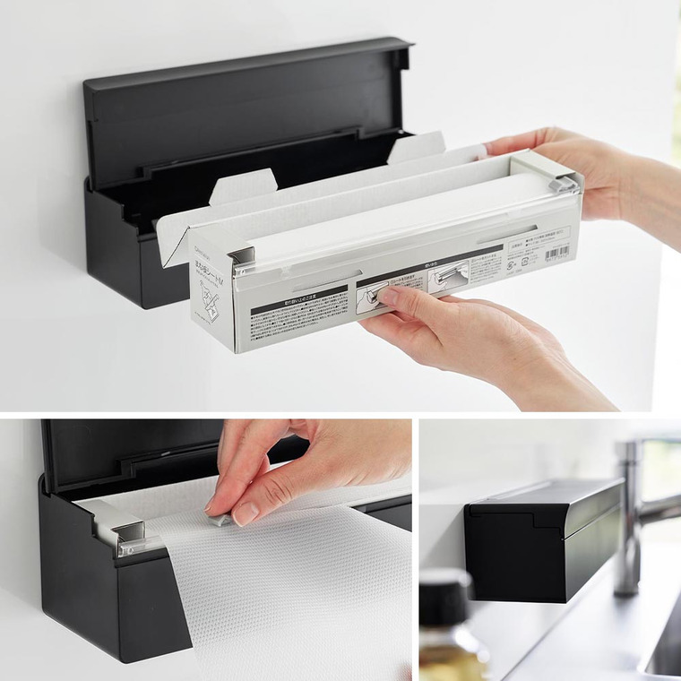 tower フィルムフックまな板シートケース タワー 山崎実業 キッチン 2183 2184 ホワイト ブラック