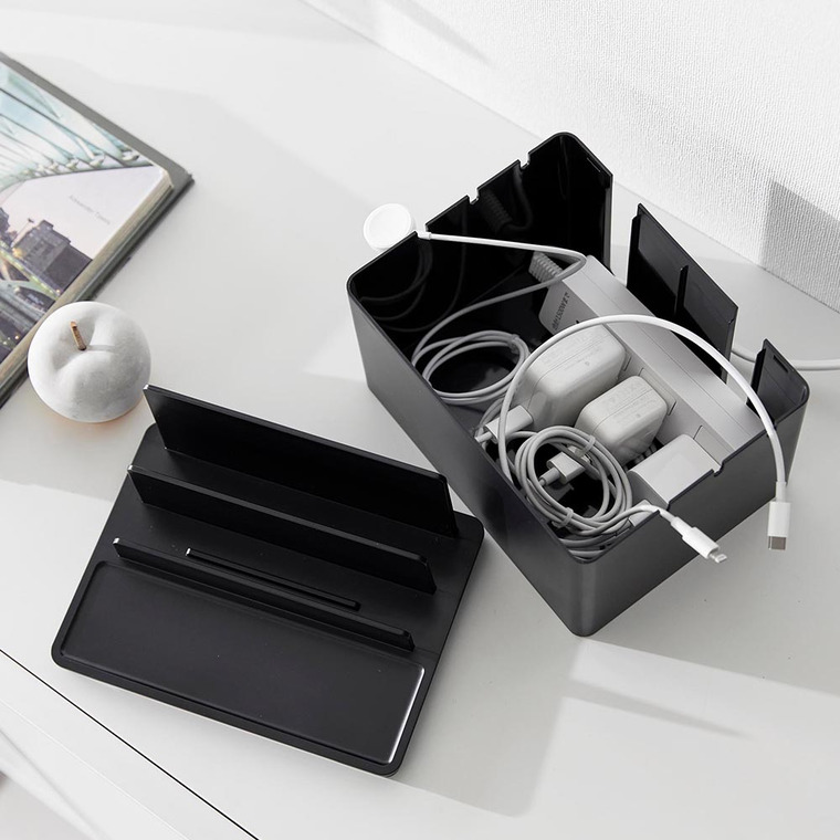 山崎実業 tower 充電ステーション タワー 収納 送料無料 2194 2195 ホワイト ブラック