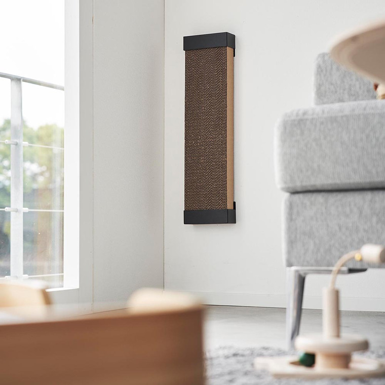 tower 石こうボード壁対応ウォール猫用爪とぎホルダー タワー 山崎実業 4096 4097 ホワイト ブラック / ペット用品 爪とぎスタンド ケース ねこ ネコ 縦型 爪研ぎ 壁掛け yamazaki タワーシリーズ