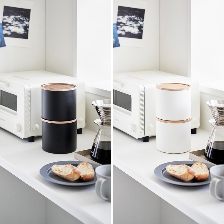 RIN バスケット型コーヒーペーパーフィルターケース リン S 山崎実業 収納 送料無料 4566 4567 ブラウン ナチュラル