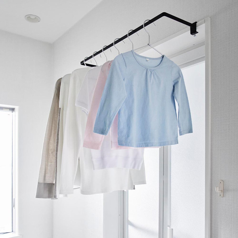 山崎実業 tower 室内物干しハンガー タワー 奥行ワイド