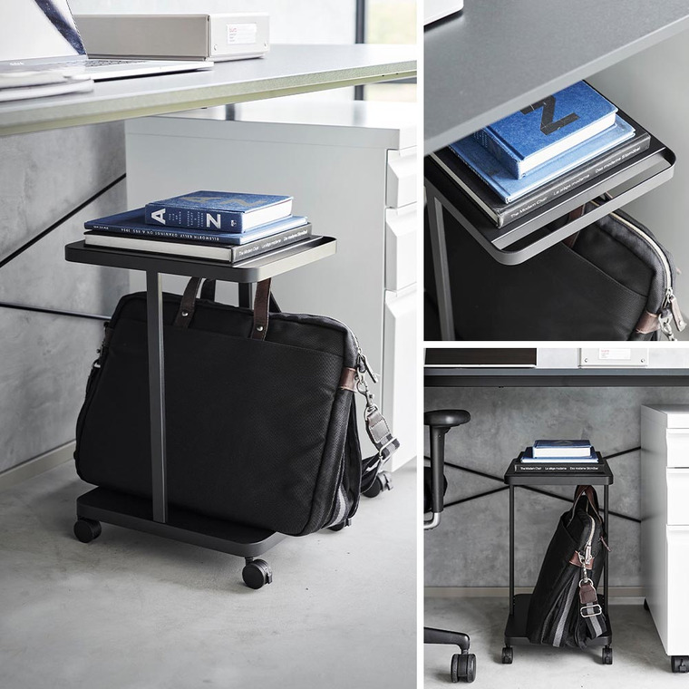 山崎実業 tower ランドセル収納ラック タワー キャスター付き 2段 収納 送料無料 1747 1748 ホワイト ブラック