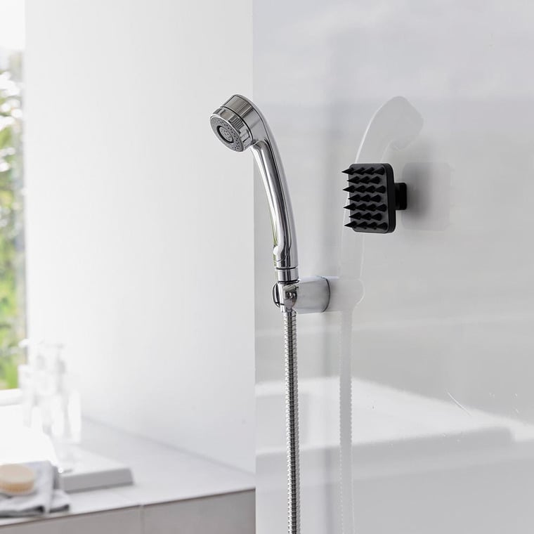 （土・日発送可） マグネット頭皮マッサージブラシ タワー ハンドル付き ソフトタイプ 山崎実業 公式 tower 1769 1770 ホワイト ブラック