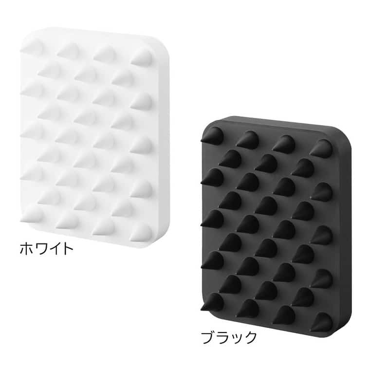 （土・日発送可） マグネット頭皮マッサージブラシ タワー ハードタイプ 山崎実業 公式 tower 1771 1772 ホワイト ブラック