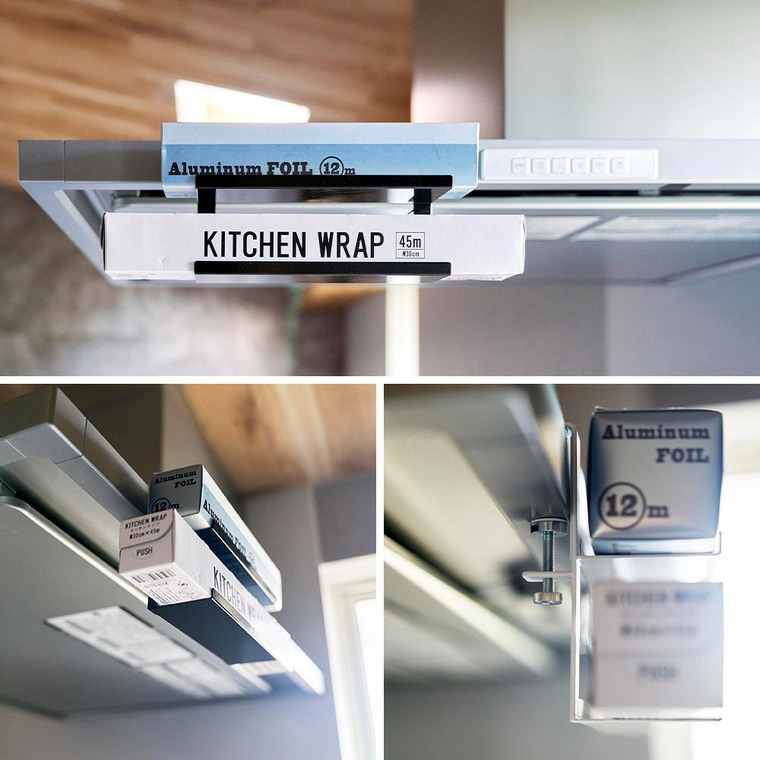 山崎実業 tower レンジフード横ラップ収納 タワー