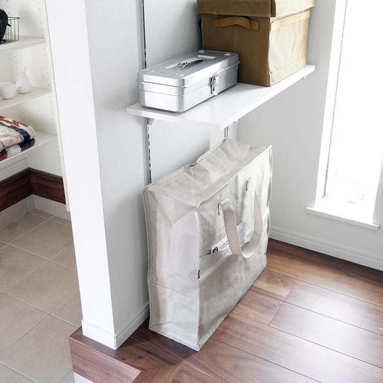 山崎実業 tower ポリエチレンシートポケット付きおもちゃ収納バッグ タワー 収納 1814 1815 ライトグレー ブラック