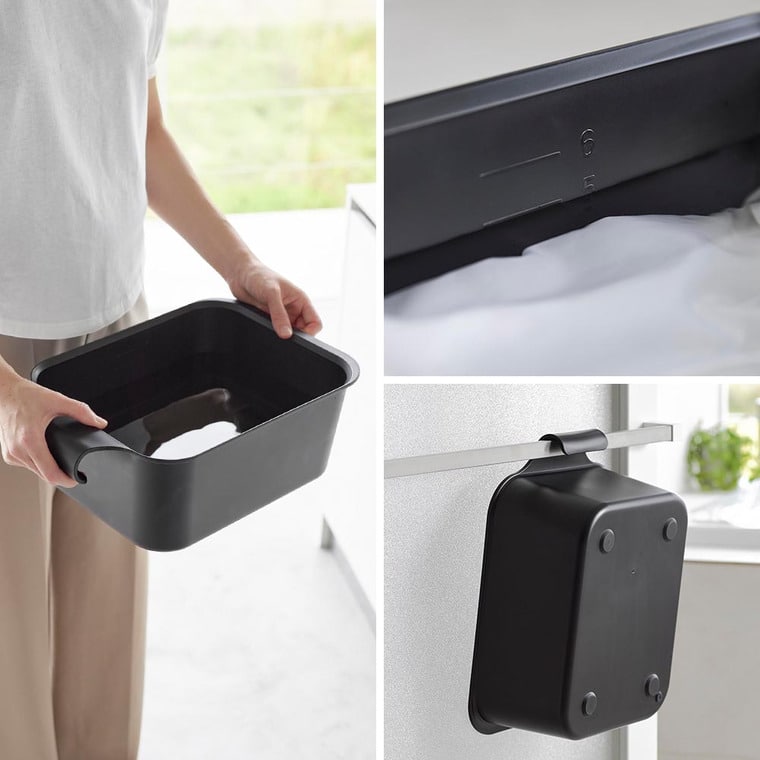 （土・日発送可） マグネット&引っ掛けバケツ タワー 7.5L 山崎実業 公式 tower 1832 1833 ホワイト ブラック 送料無料