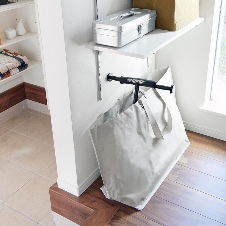 山崎実業 tower ポリエチレンシート外遊び収納バッグ タワー ワイド 送料無料 1846 1847 ライトグレー ブラック