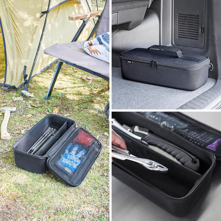 山崎実業 tower 工具バッグ タワー 仕切り付き 収納 送料無料 1850 1851 ライトグレー ブラック