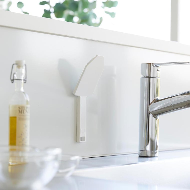 （土・日発送可） マグネットハンドル付シリコーンスポンジ タワー 山崎実業 公式 tower キッチン 用品 1885 1886 ホワイト ブラック