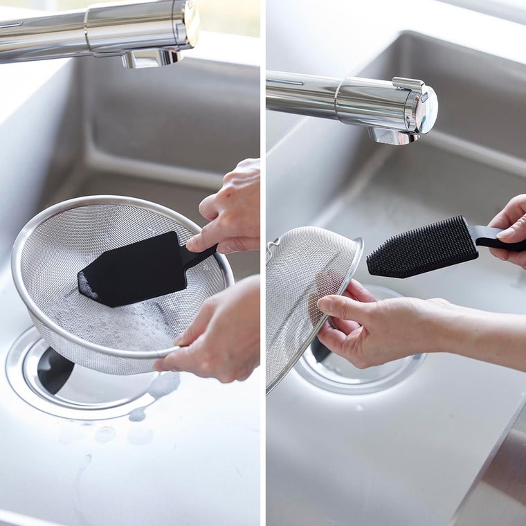 （土・日発送可） マグネットハンドル付シリコーンスポンジ タワー 山崎実業 公式 tower キッチン 用品 1885 1886 ホワイト ブラック