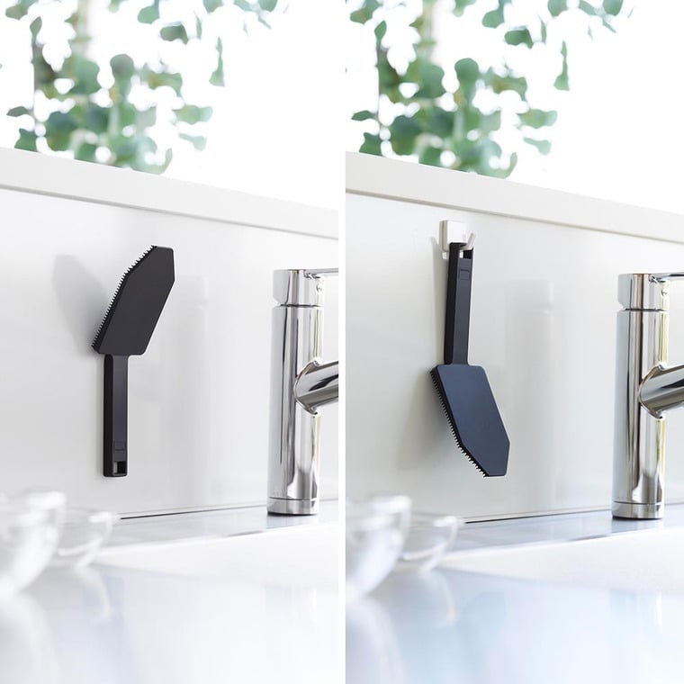 （土・日発送可） マグネットハンドル付シリコーンスポンジ タワー 山崎実業 公式 tower キッチン 用品 1885 1886 ホワイト ブラック