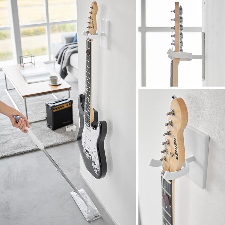 ウォールギターフック タワー 石こうボード壁対応 山崎実業 公式 tower 収納 1925 1926 ホワイト ブラック