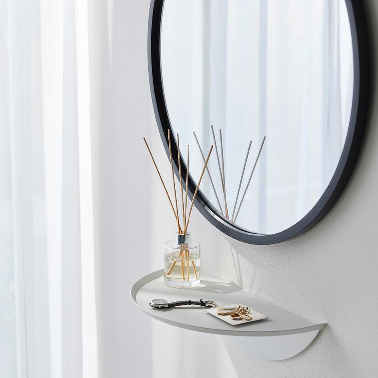 山崎実業 tower ウォールサイドテーブル タワー 石こうボード壁対応 送料無料 1937 1938 ホワイト ブラック