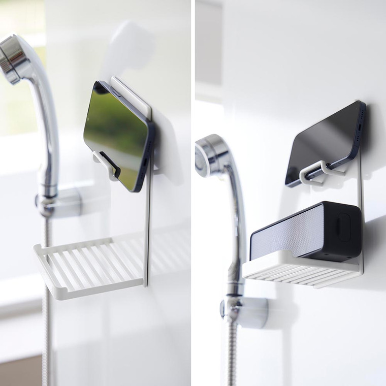 山崎実業 tower マグネットポータブルスピーカートレー タワー お風呂 送料無料 1947 1948 ホワイト ブラック