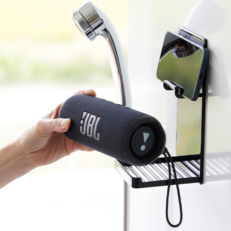 山崎実業 tower マグネットポータブルスピーカートレー タワー お風呂 送料無料 1947 1948 ホワイト ブラック