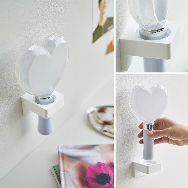 山崎実業 tower ウォール推し活ペンライトホルダー タワー 石こうボード壁対応