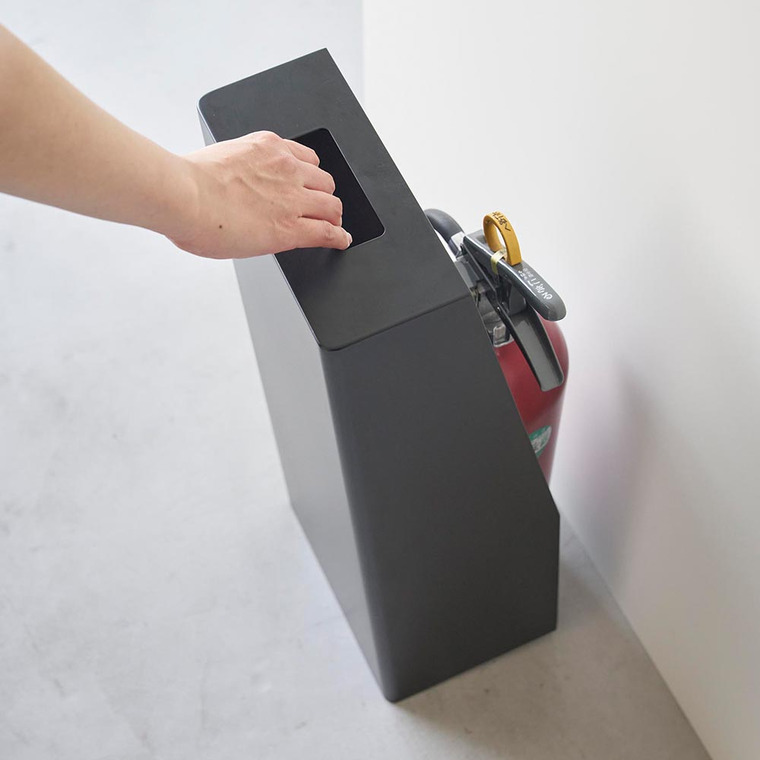 山崎実業 tower 消火器スタンド タワー 収納 送料無料 1955 1956 ホワイト ブラック