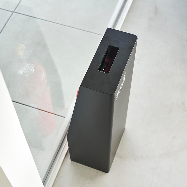 山崎実業 tower 消火器スタンド タワー 収納 送料無料 1955 1956 ホワイト ブラック