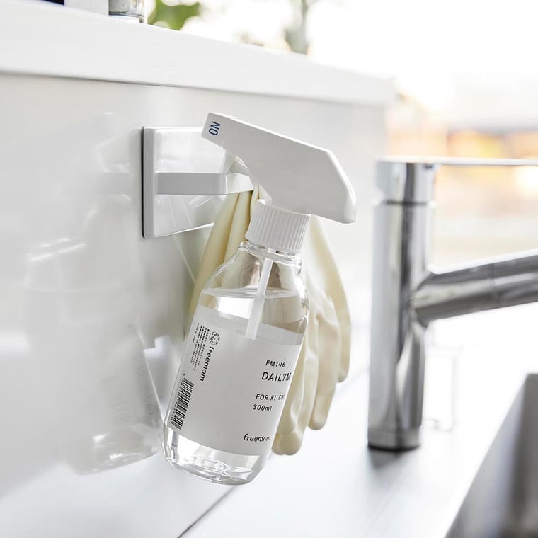 （土・日発送可） フィルムフックキッチンタオルハンガー タワー 山崎実業 公式 tower キッチン 用品 2161 2162 ホワイト ブラック