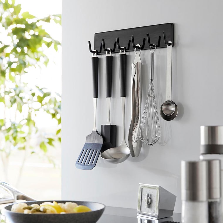 フィルムフックキッチンツールフック タワー 6連 山崎実業 公式 tower 2175 2176 ホワイト ブラック