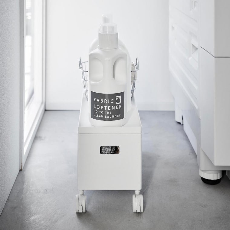 (土・日発送可) 蓋付き収納ボックスワゴン タワー S 山崎実業 公式 tower 収納 4554 4555 ホワイト ブラック / 6L 収納ボックス 送料無料