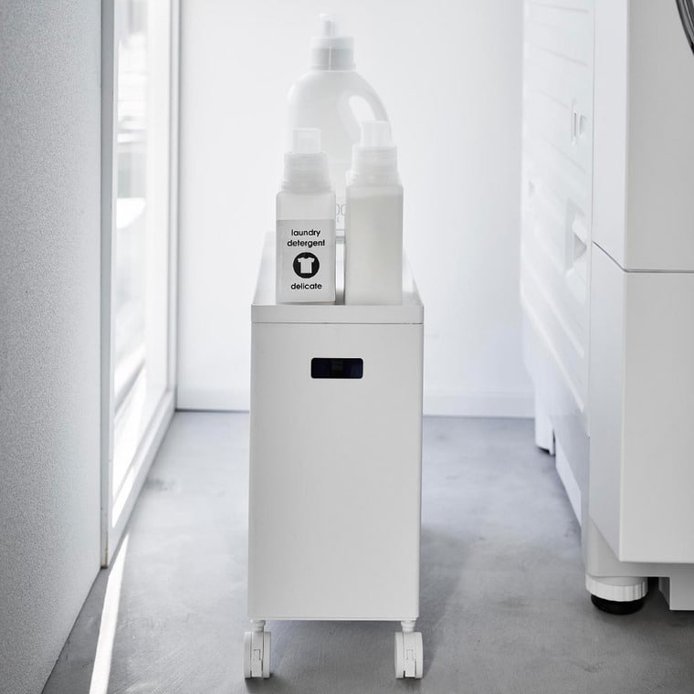 （土・日発送可） 蓋付き収納ボックスワゴン タワー L 山崎実業 公式 tower 収納 4556 4557 ホワイト ブラック / 12L 収納ボックス 送料無料