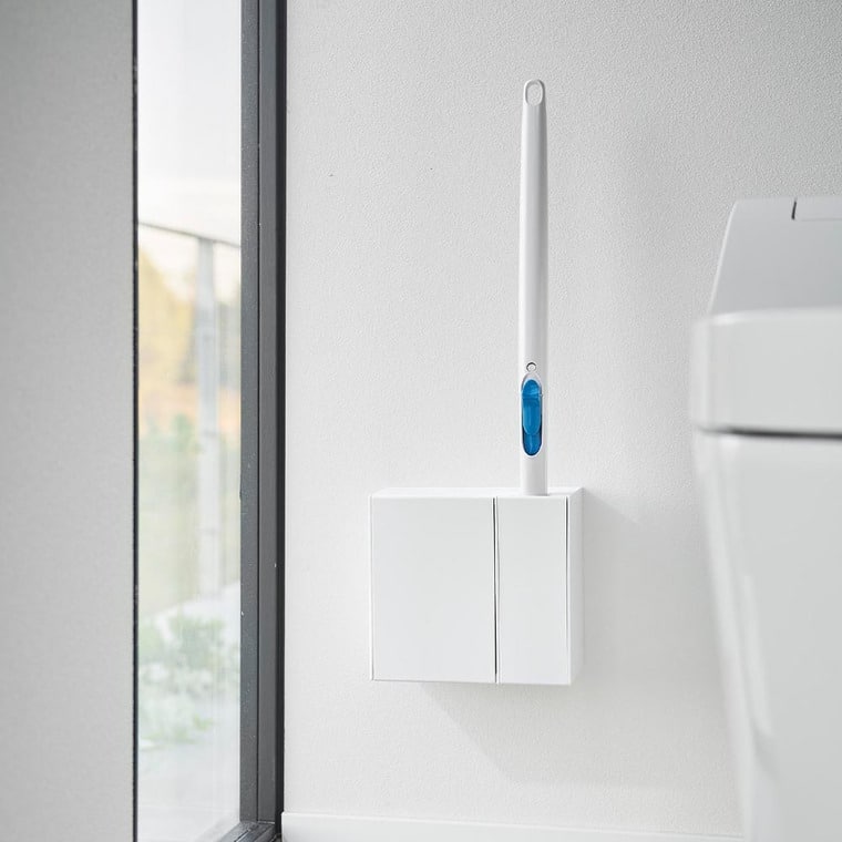 （土・日発送可） ウォール流せるトイレブラシ&替えブラシホルダー タワー 石こうボード壁対応 山崎実業 公式 tower トイレブラシ 収納 1840 1841 ホワイト ブラック / 送料無料