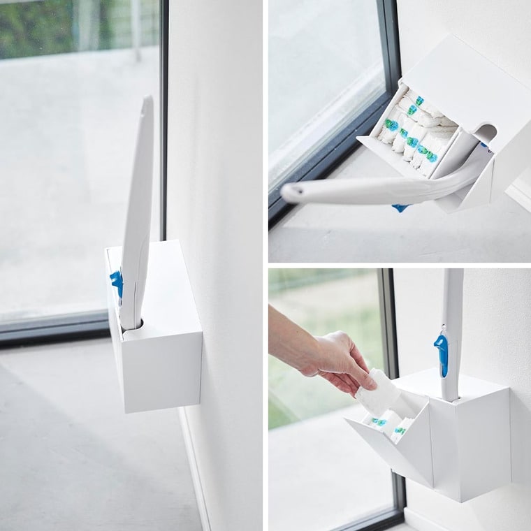 （土・日発送可） ウォール流せるトイレブラシ&替えブラシホルダー タワー 石こうボード壁対応 山崎実業 公式 tower トイレブラシ 収納 1840 1841 ホワイト ブラック / 送料無料