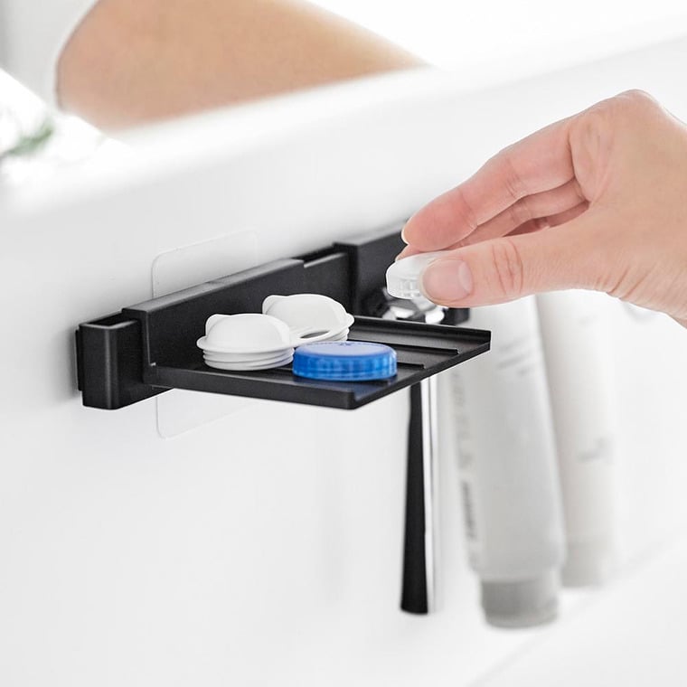 （土・日発送可） フィルムフック洗顔用品収納セット タワー 山崎実業 公式 tower 1883 1884 ホワイト ブラック