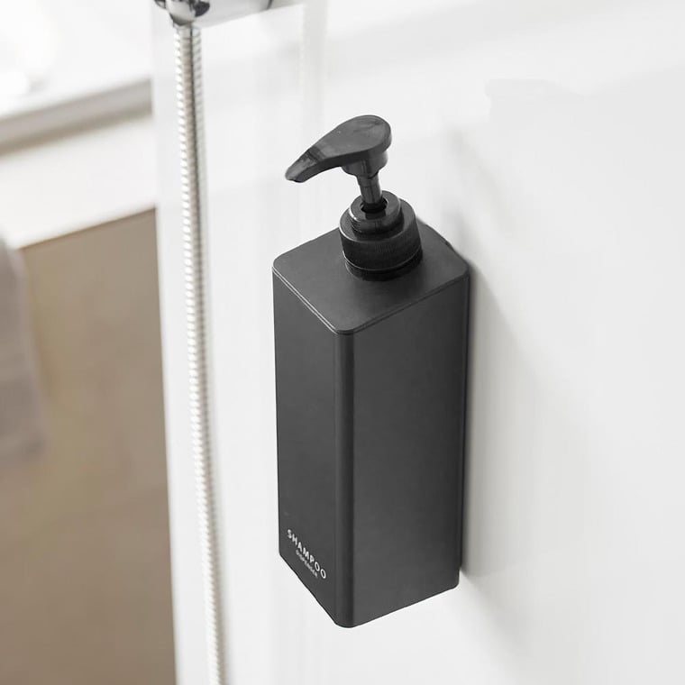 たっぷり洗剤が出るマグネットディスペンサー タワー 3本セット 山崎実業 公式 お風呂 tower 1532 1533 1534 1535 1536 1537 ホワイト ブラック 送料無料