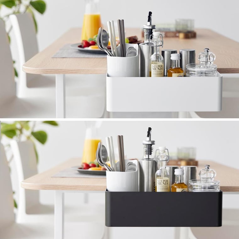 テーブル横バスケット タワー 山崎実業 公式 tower 収納 1572 1573 ホワイト ブラック 送料無料