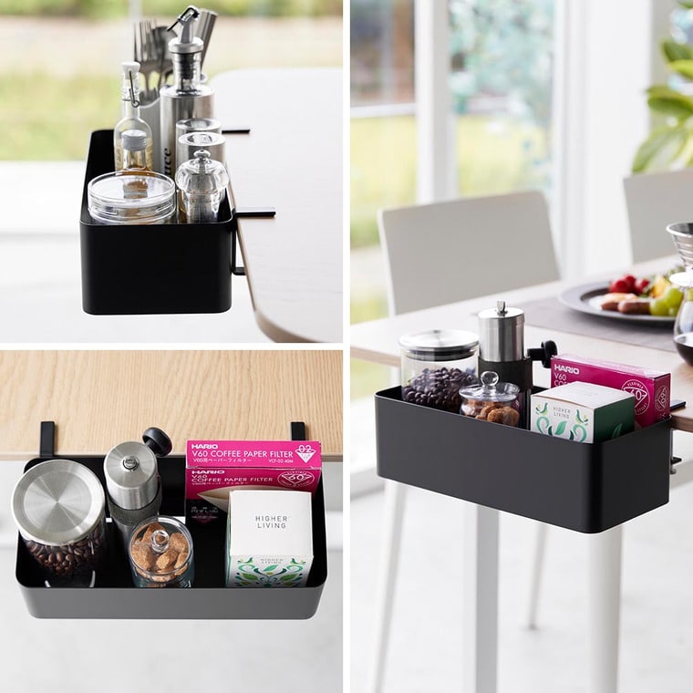 テーブル横バスケット タワー 山崎実業 公式 tower 収納 1572 1573 ホワイト ブラック 送料無料